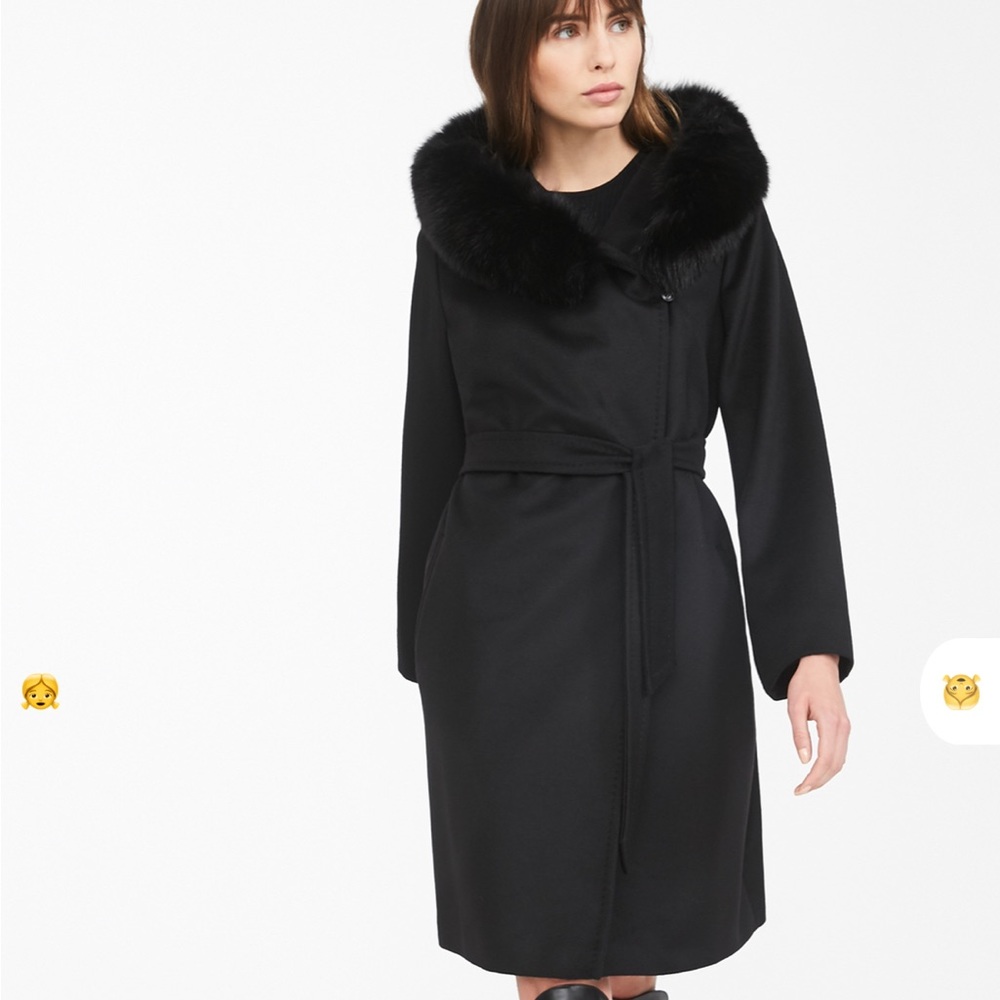Max Mara Mango Black Coat 100 percent authentic